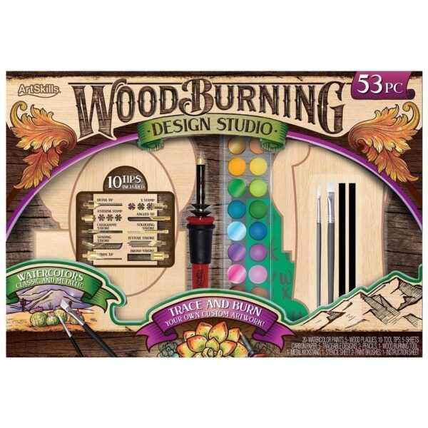 ArtSkills Wood Burning Kit, 53-Piece Set