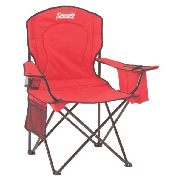 coleman adult camping chair with built in 4 can cooler
