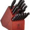 HENCKELS Dynamic Knife Block Set, 15-pc, Dark Brown