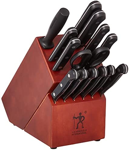 HENCKELS Dynamic Knife Block Set, 15-pc, Dark Brown