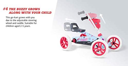 Berg Pedal Kart Buzzy Nitro | Pedal Go Kart, Ride On Toys for Boys and Girls, Go Kart, Toddler Ride on Toys, Outdoor Toys