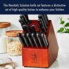 HENCKELS Dynamic Knife Block Set, 15-pc, Dark Brown