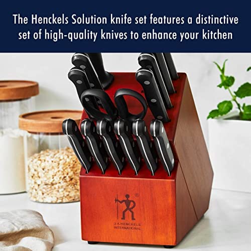 HENCKELS Dynamic Knife Block Set, 15-pc, Dark Brown