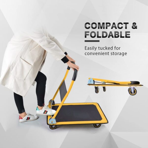 Push Cart Dolly by Wellmax, Moving Platform Hand Truck