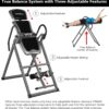 Innova Inversion Table with Adjustable Headrest, 300 lb Weight Capacity