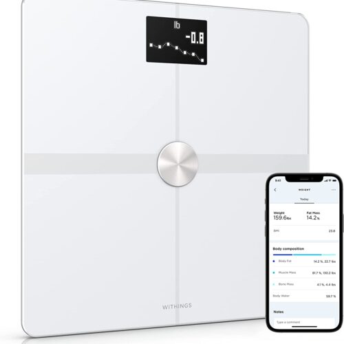 Withings Body+ - Digital Wi-Fi Smart Scale with Automatic Smartphone App Sync