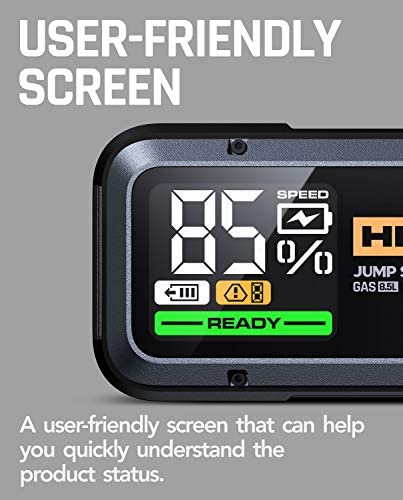 HULKMAN Alpha85 Jump Starter 2000 Amp 20000mAh Car Starter for up to 8.5L Gas and 6L Diesel Engines