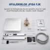 ESNBIA Oil Rubbed Bronze Shower System, Bathroom 12 Inches Rain Shower Head