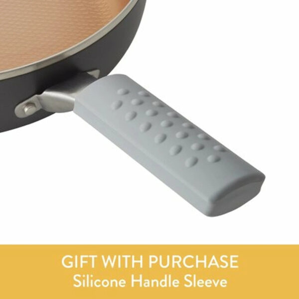 Ayesha Curry 10-Piece Porcelain Enamel Nonstick Pots and Pans Set/Cookware Set, Blue