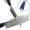 XYJ Stainless Steel Kitchen Knives Set 8 Piece Chef Knife Set with Carry Case Bag & Sheath Well Balance Ergonomic Handle