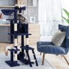 rabbitgoo Cat Tree Cat Tower 61" for Indoor Cats, Multi-Level Cat Condo with Hammock & Scratching Posts for Kittens