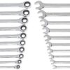 GEARWRENCH 20 Piece SAE/Metric Ratcheting Combination Wrench Set