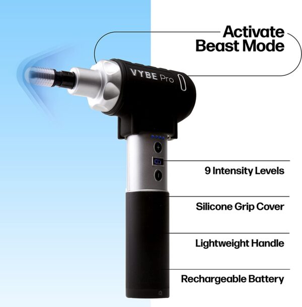 Vybe Pro Muscle Massage Gun for Athletes - 9 Speeds
