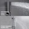 ESNBIA Oil Rubbed Bronze Shower System, Bathroom 12 Inches Rain Shower Head