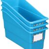 Really Good Stuff Rainbow Name Labels Durable Book and Binder Holders (Set of 12)