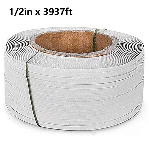 uyoyous Packaging Strapping Banding Kit 1/2" x 3937' Heavy Duty PET/PP Poly Pallet Strapping Kit Steel Manual Banding Tool Set Includes Tensioner Tool, Sealer Tool, Coils