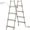 Funsicle 16ft x 48in Round Oasis Designer Above Ground Pool, Dark Double Rattan with SkimmerPlus Filter Pump & Ladder - MadeInUSA