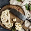 Yatoshi 7 Knife Block Set - Pro Kitchen Knife Set Ultra Sharp High Carbon Stainless Steel with Ergonomic Handle