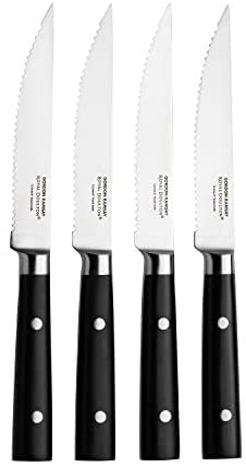 Royal Doulton Gordon Ramsay Block Knife Set, 6 Piece, Grey