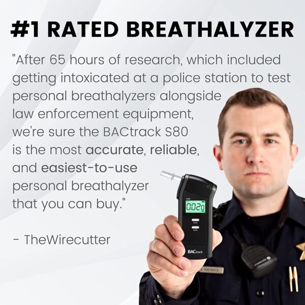 BACtrack S80 Breathalyzer | Portable Breath Alcohol Tester for Personal & Professional Use