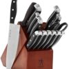 HENCKELS Dynamic Knife Block Set, 15-pc, Dark Brown