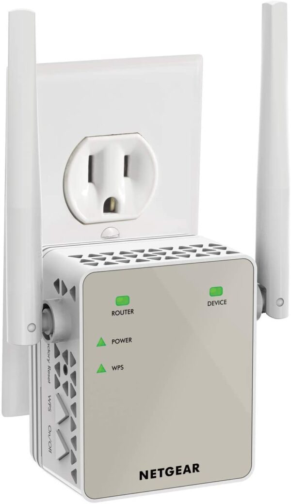 NETGEAR Wi-Fi Range Extender EX6120 - Coverage Up to 1500 Sq Ft and 25 Devices with AC1200 Dual Band Wireless Signal Booster & Repeater (Up to 1200Mbps Speed)