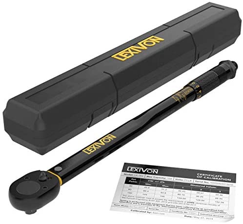 LEXIVON 3/4-Inch Drive Click Torque Wrench 30~300 Ft-Lb / 40.7~406.8 Nm (LX-185)