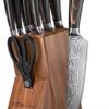 Yatoshi 7 Knife Block Set - Pro Kitchen Knife Set Ultra Sharp High Carbon Stainless Steel with Ergonomic Handle