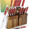 DALSTRONG Knife Block Set - 5 Piece - Gladiator Series - with Modular, Multi-Level Block - German HC Stainless Steel - Premium ABS Polymer Handles - NSF Certified