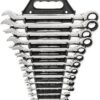 GEARWRENCH 12 Point Ratcheting Combination Wrench Set